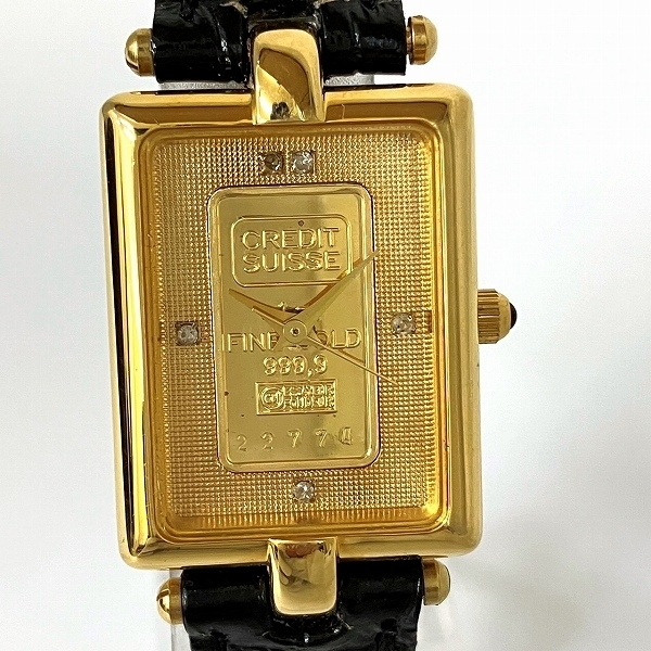 クレディスイス インゴットウォッチ クォーツ 時計 腕時計 レディース☆0327の画像4