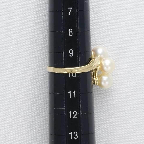ランキング上位のプレゼント リング K18YG 10006円 指輪 総 0.04 ダイヤ 約6mm パール 10号 その他