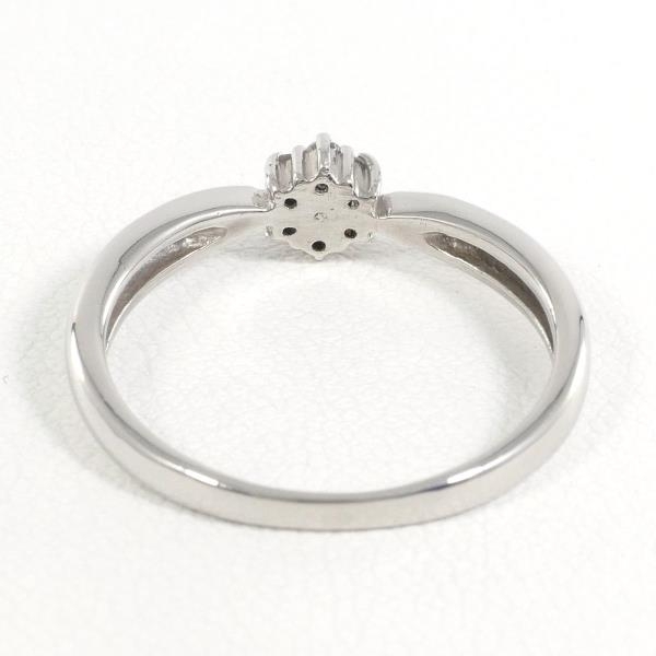 PT900 リング 指輪 8号 ピンクダイヤ ダイヤ 計 0.07 総重量約2.5g 中古 美品 送料無料☆0315の画像4