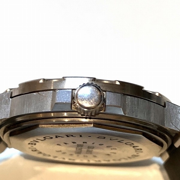 ブルガリ ディアゴノ スクーバ SD38S ラバーベルト 自動巻 時計 腕時計 メンズ☆0330_画像8