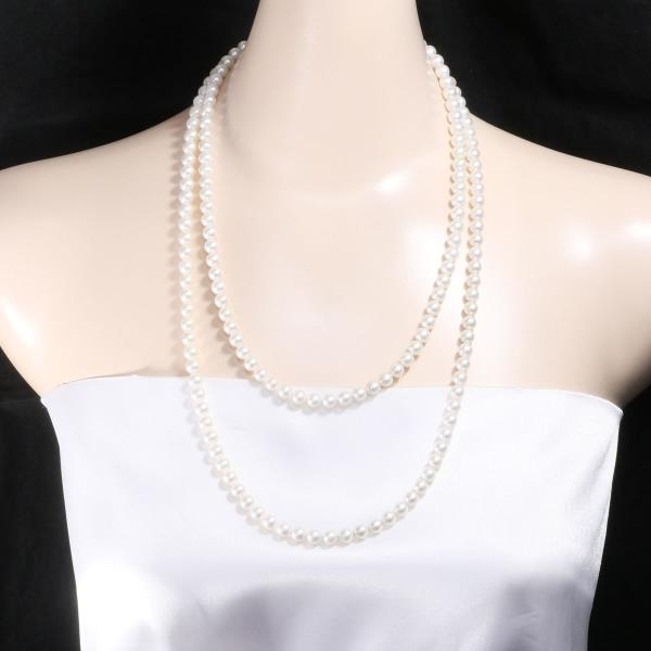 【全商品オープニング価格 特別価格】 31651円 K14YG ネックレス アコヤ真珠 連パール 総重量約78.0g 真珠