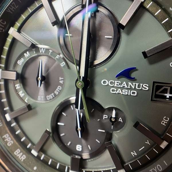 1 jpy ~ there is no highest bid Casio Oceanus OCW-T4000 radio wave solar clock wristwatch men's *0303