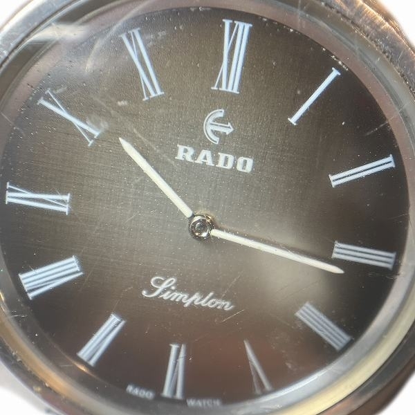 ラドー シンプロン ブラウン文字盤 手巻き 時計 腕時計 メンズ☆0303の画像4