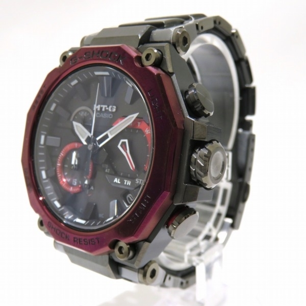カシオ G-SHOCK MT-G MTG-B2000 電波ソーラー ブラック×レッド クロノグラフ 時計 腕時計 メンズ 未使用品☆0311_画像2