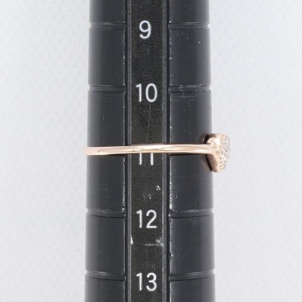 K10PG リング 指輪 11号 ダイヤ 0.11 総重量約0.6g 中古 美品 送料無料☆0315の画像5