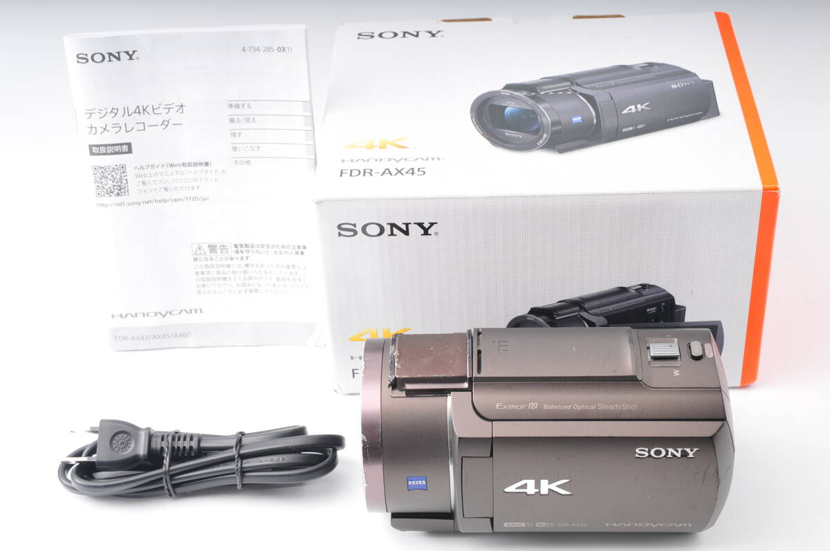 ★元箱付き★ SONY FDR-AX45 デジタル4Kビデオカメラレコーダー #201.380の画像1