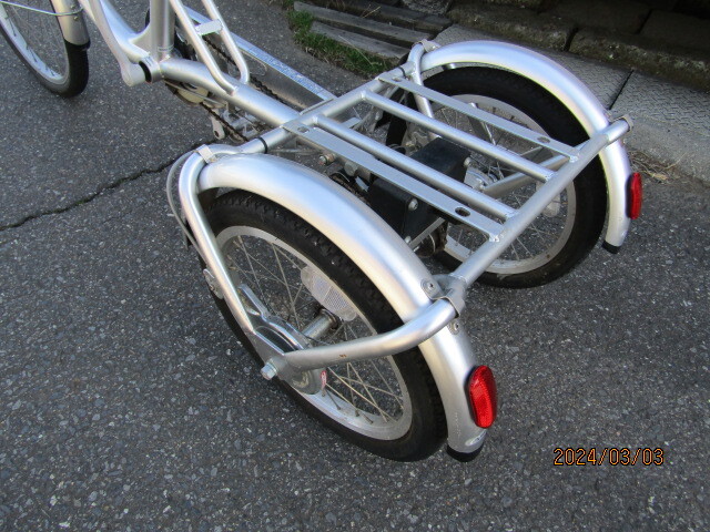 タケダ三輪自転車 ナチュラルフロー ２０/１６インチ 中古良品 カゴなし 現状販売の画像6