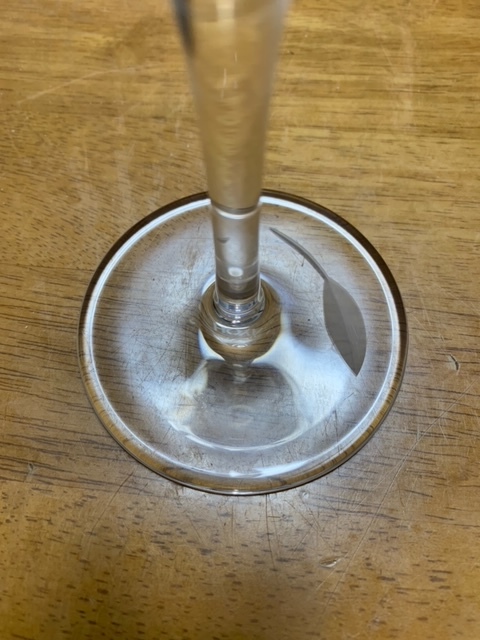 新品未使用 HOYA MUSEUM CRYSTAL クリスタル ワイングラス 2個 ペア カットガラス 江戸切子 切子グラスの画像3