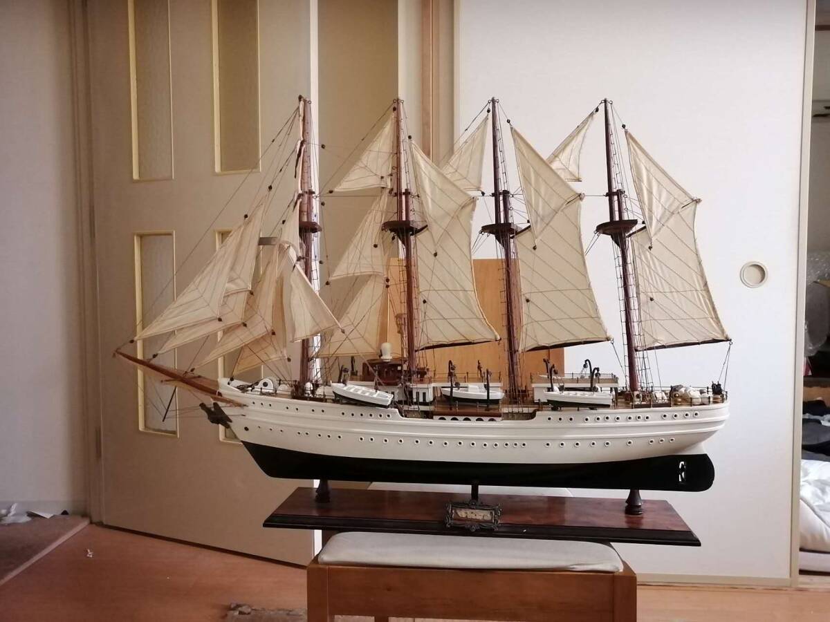 大型木製帆船模型　チリ海軍　エスメラルダ
