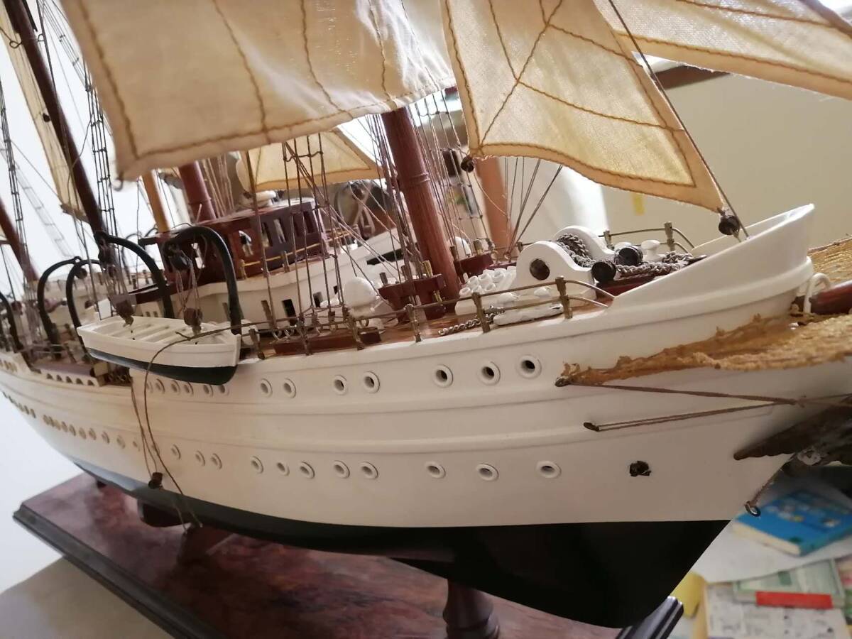 大型木製帆船模型　チリ海軍　エスメラルダ_画像4