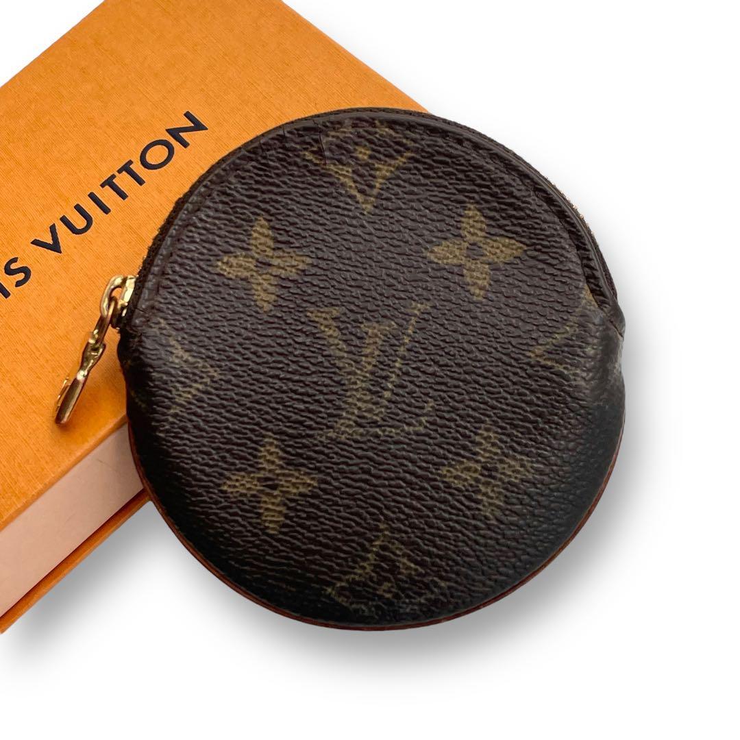 LOUIS VUITTON ルイヴィトン コインケース モノグラム ポルトモネ ロン 小銭入れ 財布 茶 ブラウン