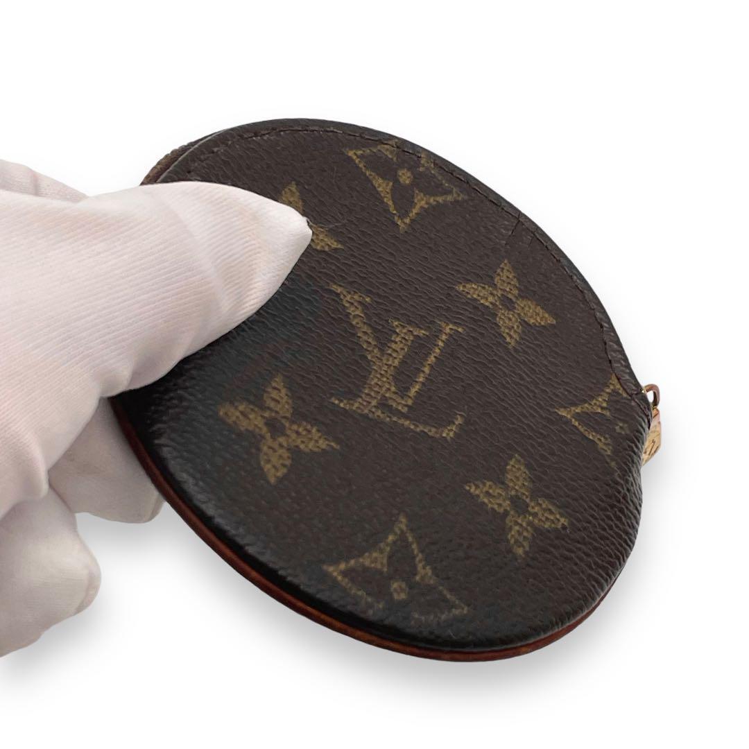 LOUIS VUITTON ルイヴィトン コインケース モノグラム ポルトモネ ロン 小銭入れ 財布 茶 ブラウン