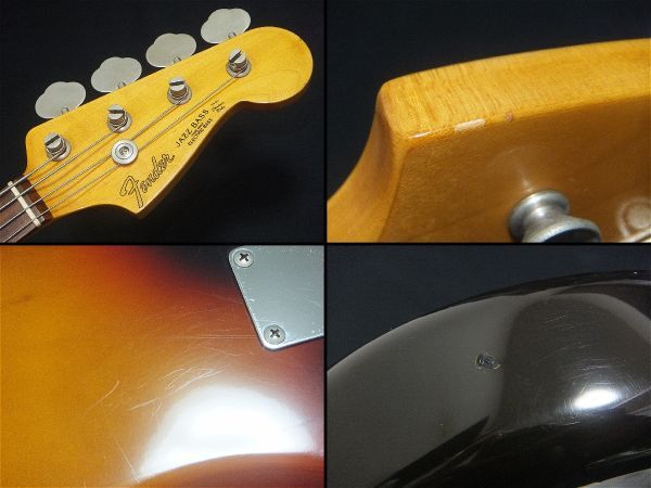 フジゲン製 Fender Japan JB62-58 3TS Jazz Bass ジャズベース ジャズベ サンバースト エレキベース ケース付属の画像3