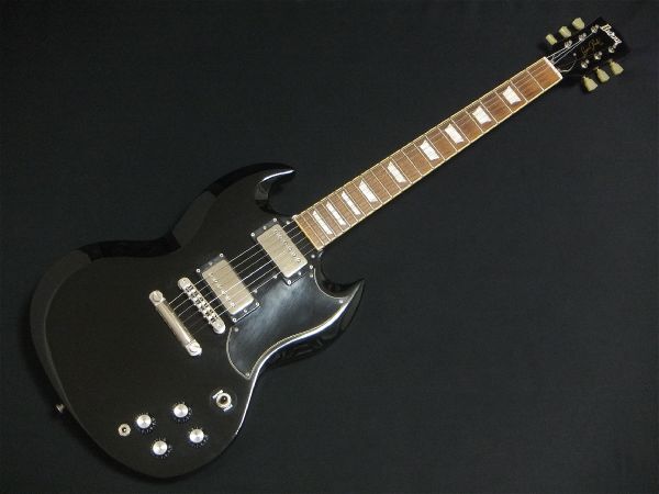 FERNANDES Burny バーニー RSG-50 '63 BLK マホガニー セットネック SGタイプ ブラック 黒 Super Grade Modelの画像1