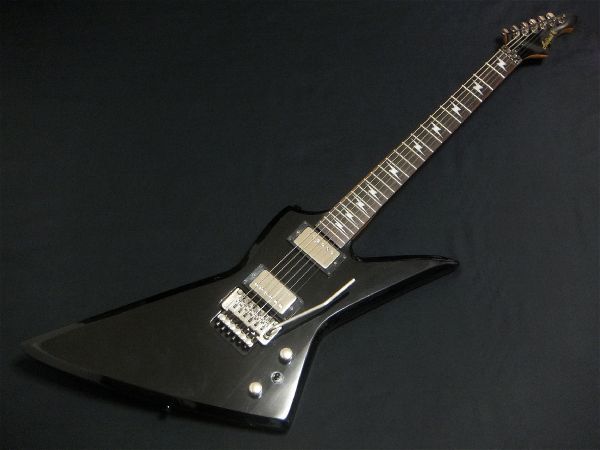 Aria Pro II アリアプロ2 ZZ-1 Explorerタイプ Floyd Rose フロイドローズ ブラック 黒 変形エレキギター_画像1