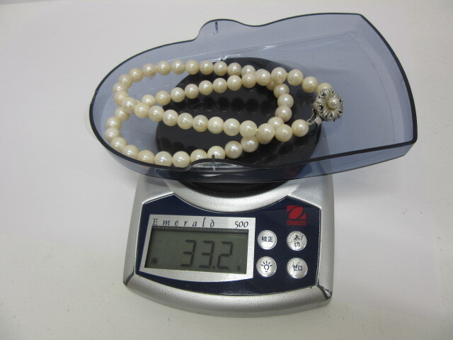 アクセサリー祭 パールネックレス SV金具 ホワイト アコヤ真珠 7.0～7.2mm珠 パール 真珠の画像10