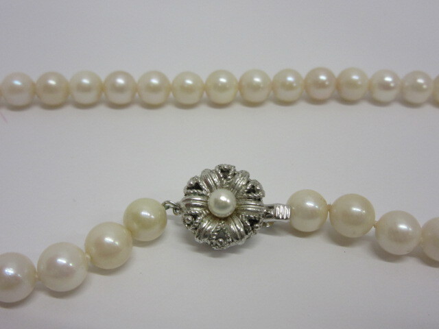 アクセサリー祭 パールネックレス SV金具 ホワイト アコヤ真珠 7.0～7.2mm珠 パール 真珠の画像8