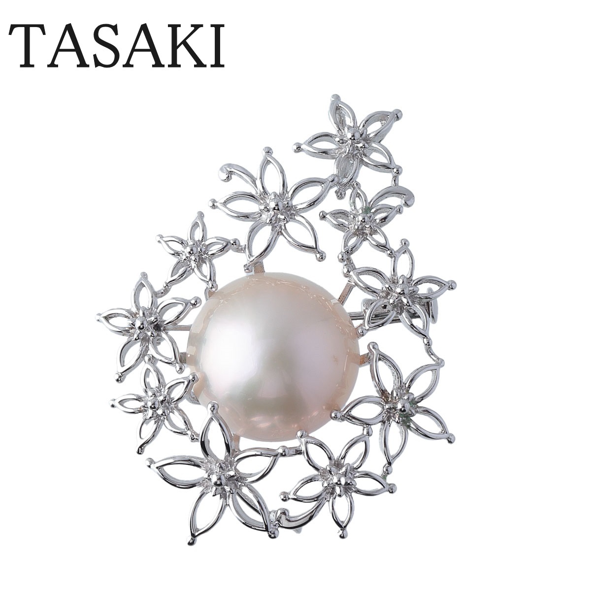 タサキ マベパール ペンダント ブローチ シルバー 16mm TASAKI 田崎真珠【16373】の画像1