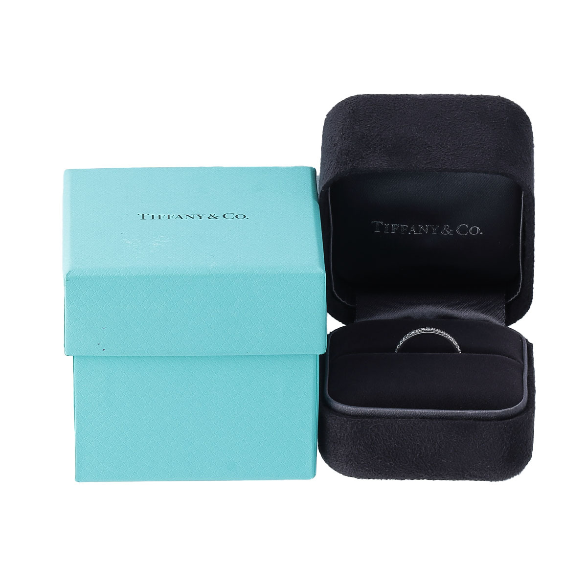 ティファニー ソレスト ダイヤ リング フルエタニティ 9号 PT950 フルサークル 箱 新品仕上げ済 TIFFANY【16112】_画像7