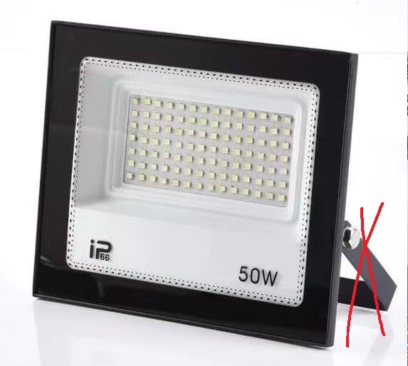 コ字金具なし　LED 投光器 50W IP66防水 作業灯 8000LM 800W相当フラッドライト 省エネ 高輝度 アース付きプラグ PSE適合 1.8Mコード_画像1