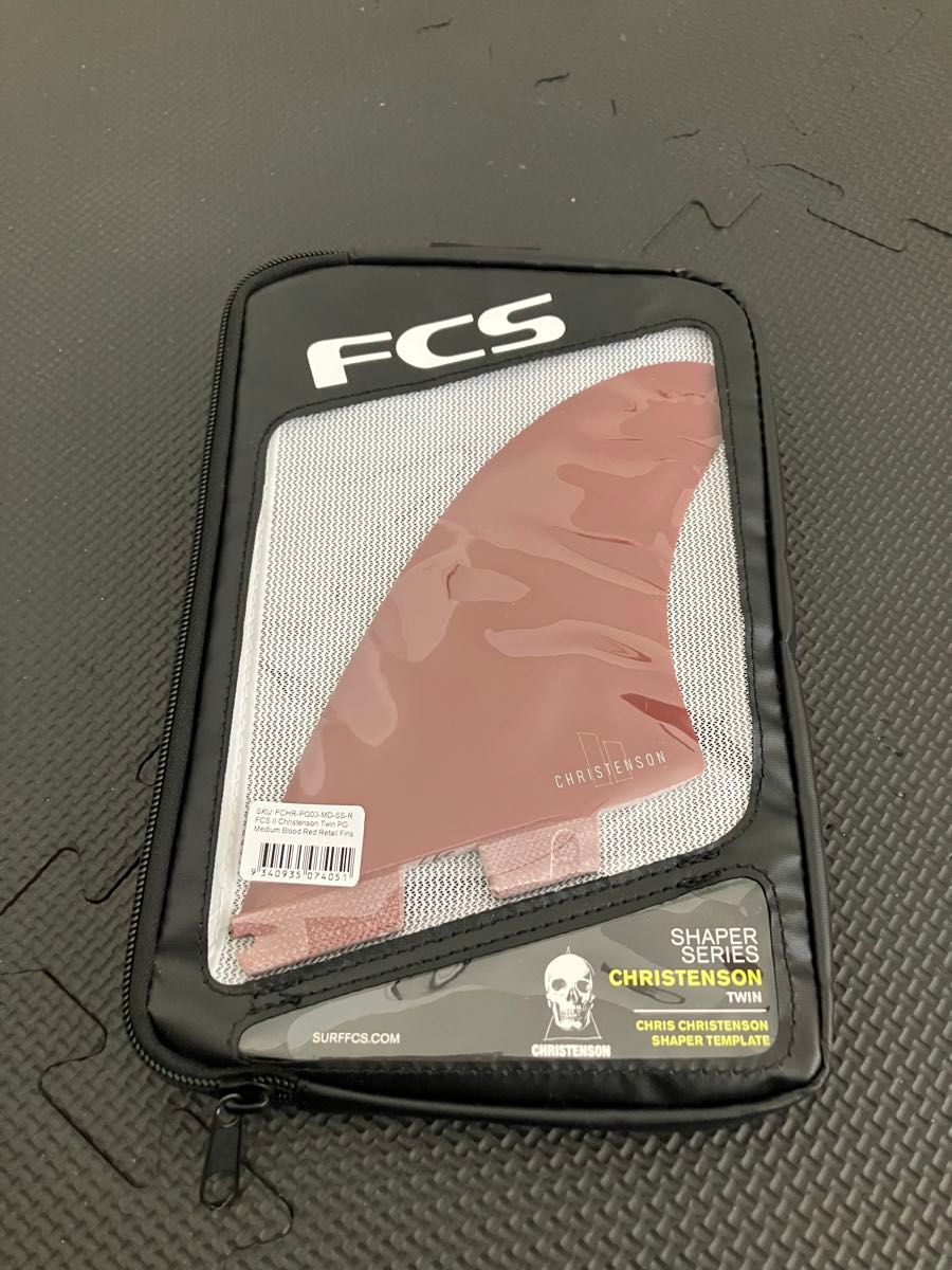 FCS2 Christenson twin クリステンソン　クリス　ツインフィン　ツイン　フィッシュ　ミッドレングス　red