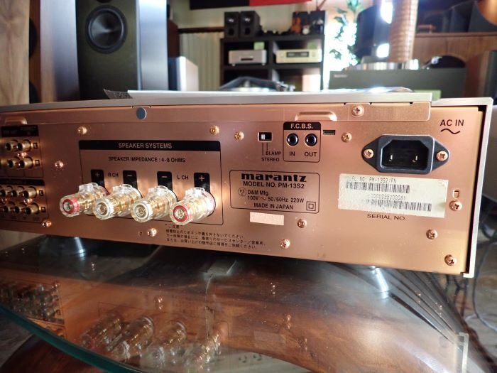 春の堀出市■marantz-のプリメインPM-13s2、マスクも良いし音良し残念ジャンク■の画像3