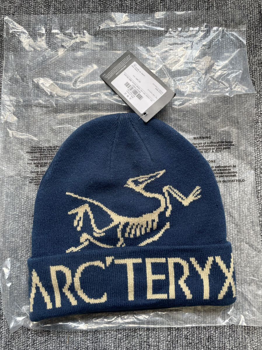 新品ARC'TERYXアークテリクス バードヘッドトーク ビーニー男女兼用  ニット帽 ブルーの画像1