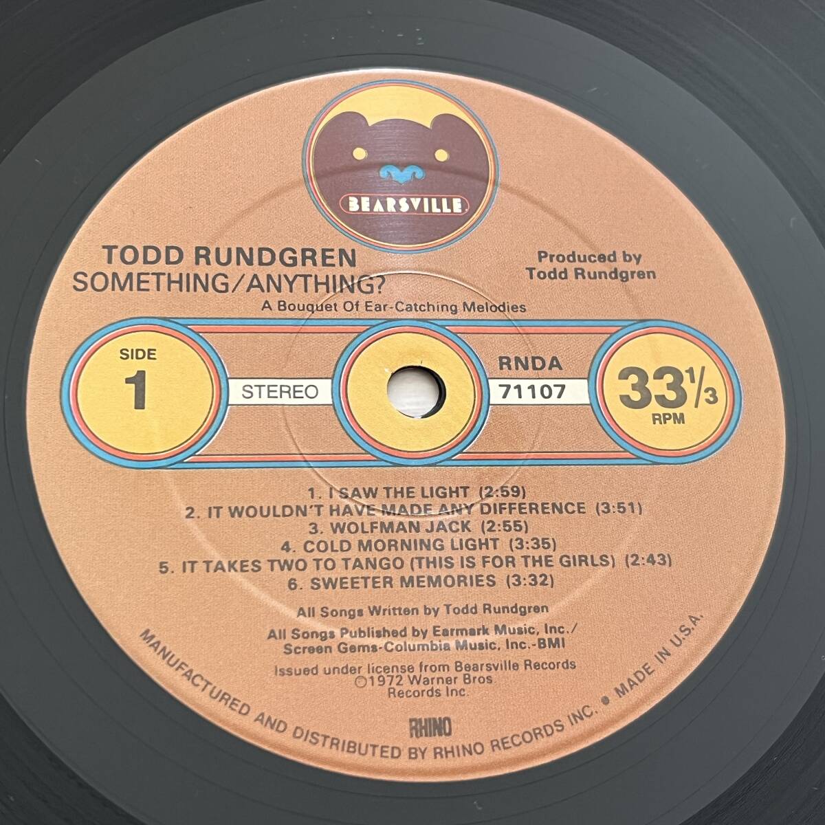 【US盤/2×Vinyl/12''/Rhino Records/RNDA71107/with 歌詞兼ポスター,Shrink残】Todd Rundgren/Something-Anything? ...... //Blues Rock//_画像5
