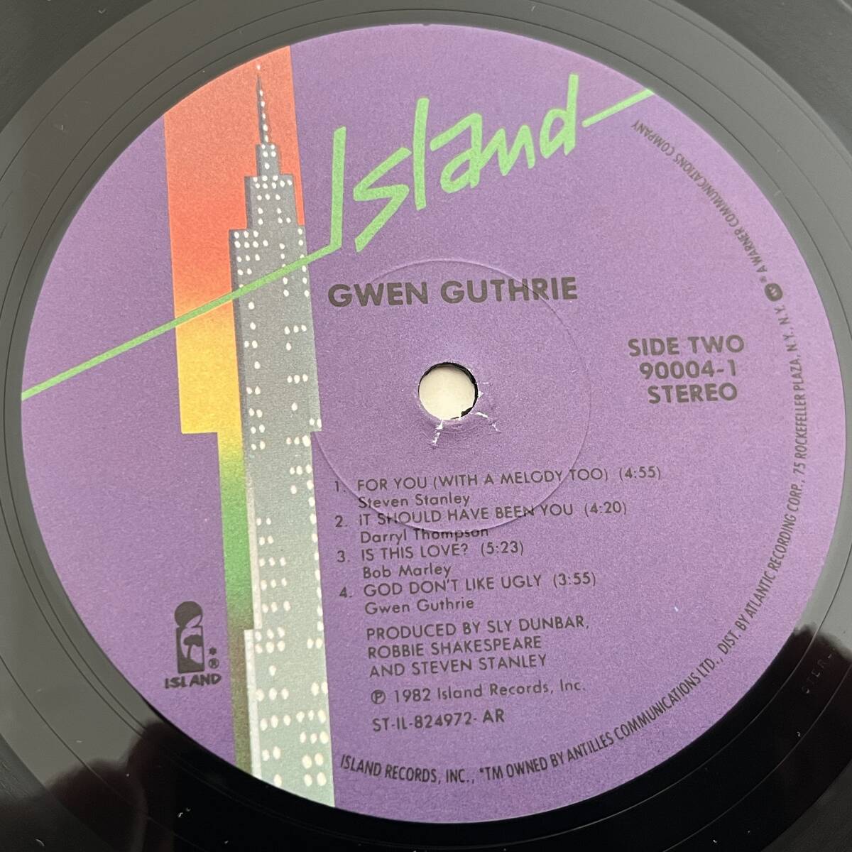 【US盤/Vinyl/12''/両面STERLING刻印/Island Records/90004-1/82年盤】Gwen Guthrie / Gwen Guthrie ..................... //Soul,Disco//_画像6