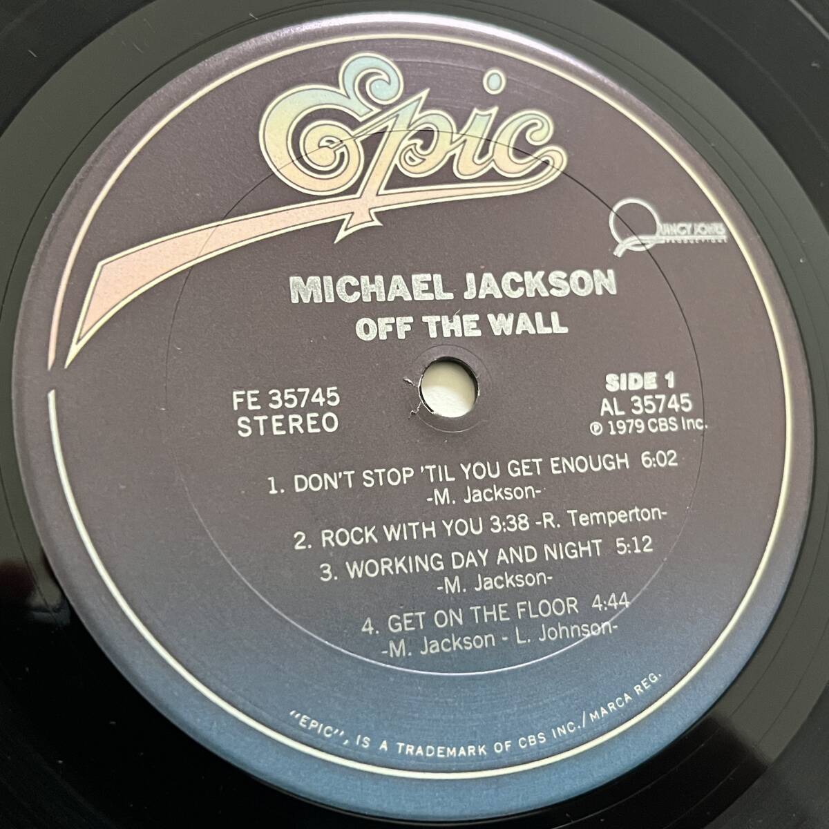 【輸入盤/Vinyl/12''/Gatefold/Epic/FE 35745/79年盤】Michael Jackson / Off The Wall .......................... //Disco,Soul,Ballad//の画像6