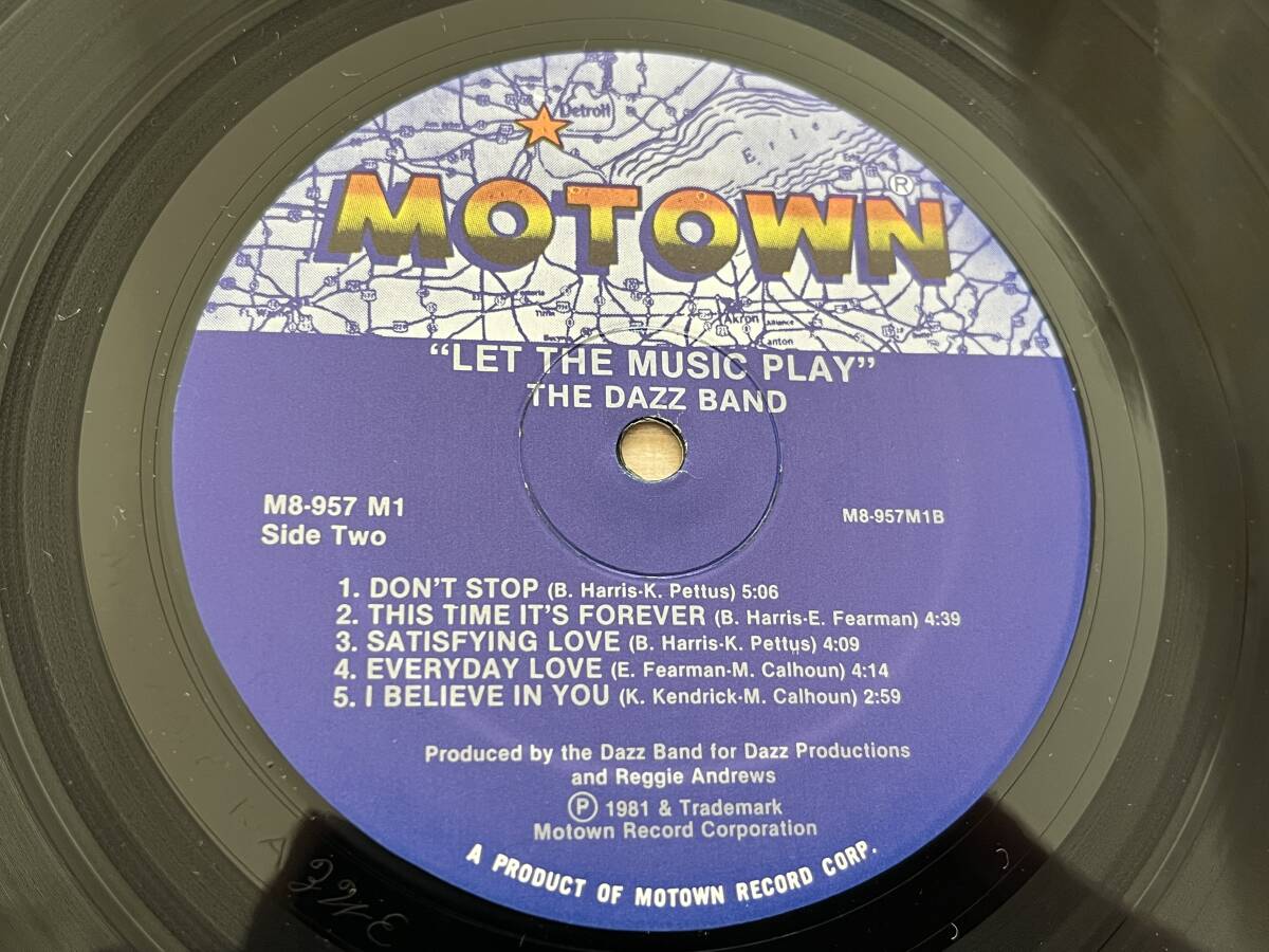 【輸入盤/Vinyl/12''/Motown/M8-957M1/81年盤/Shrink残】The Dazz Band / Let The Music Play ...................... //Soul,Funk,Disco//の画像6
