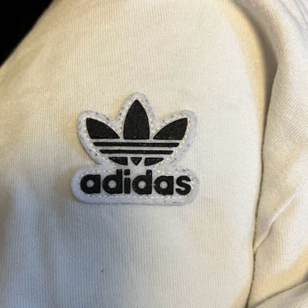 adidas Adidas длинный рукав футболка Logo нашивка тянуть over long T светло-серый мужской tops S размер 
