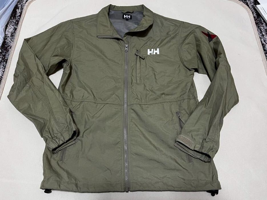 HELLY HANSEN HH12120LU ヘリーハンセン ナイロンジャケット カーキ メンズ 　S　 カジュアル アウトドア　ブルゾン _画像1