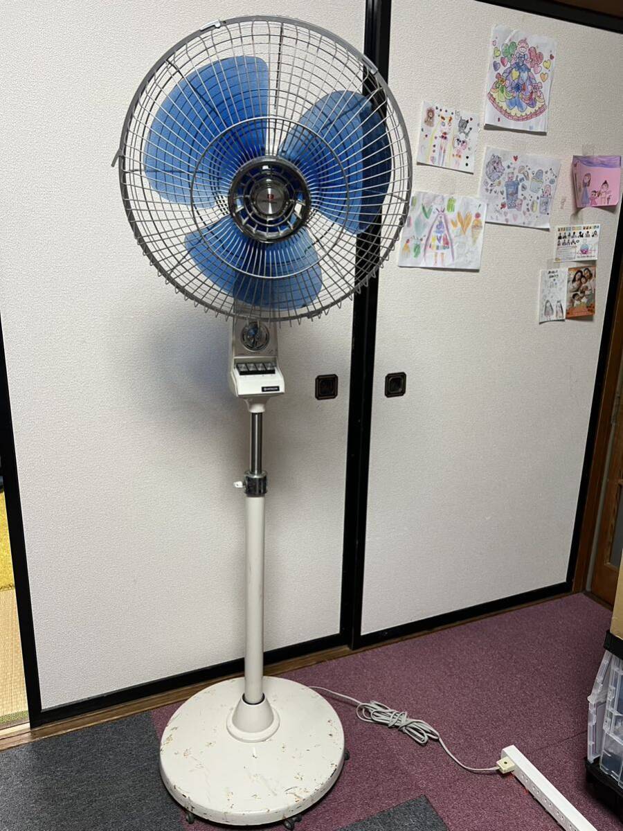 HITACHI Showa Retro antique large electric fan S-40CE shape feather. size 40cm electrification operation verification ending used present condition goods 