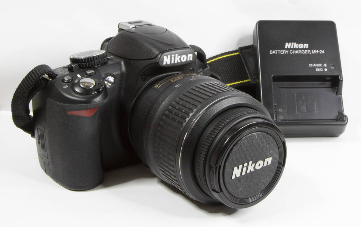 【質店】中古・現状品　Nikon ニコン D3100 デジタルカメラ AF-S NIKKOR 18-55mm F3.5-5.6G VR DX レンズ 簡易動作確認済_画像1