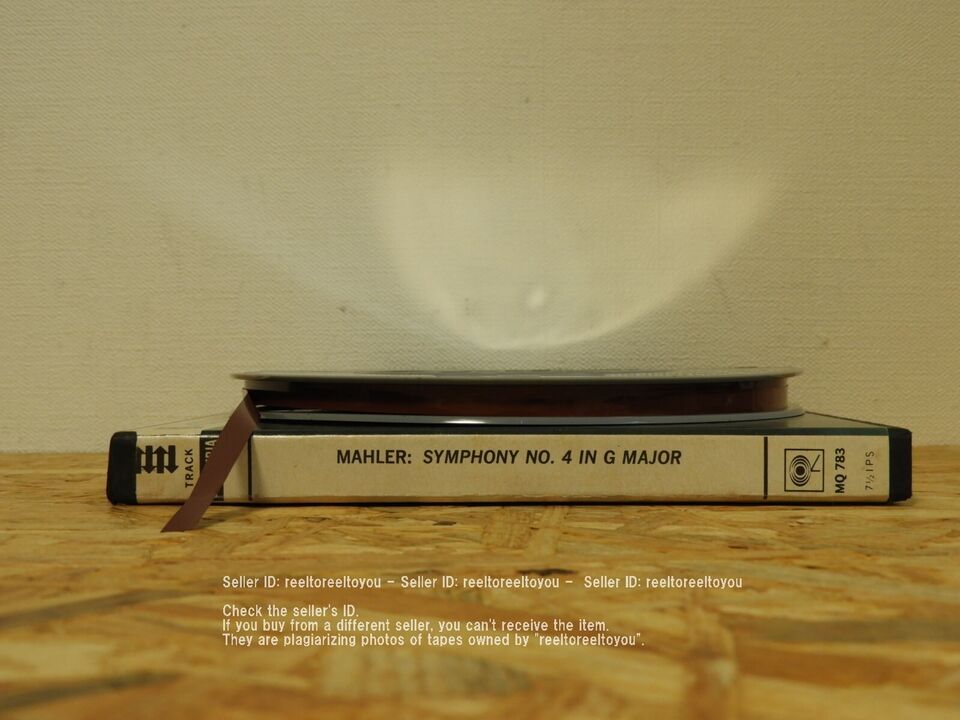 ＜再生確認済み＞「 MAHLER : SYMPHONY NO.4 / GEORGE SZELL 」 オープンリール ７号 ミュージック テープ マーラー セルの画像4