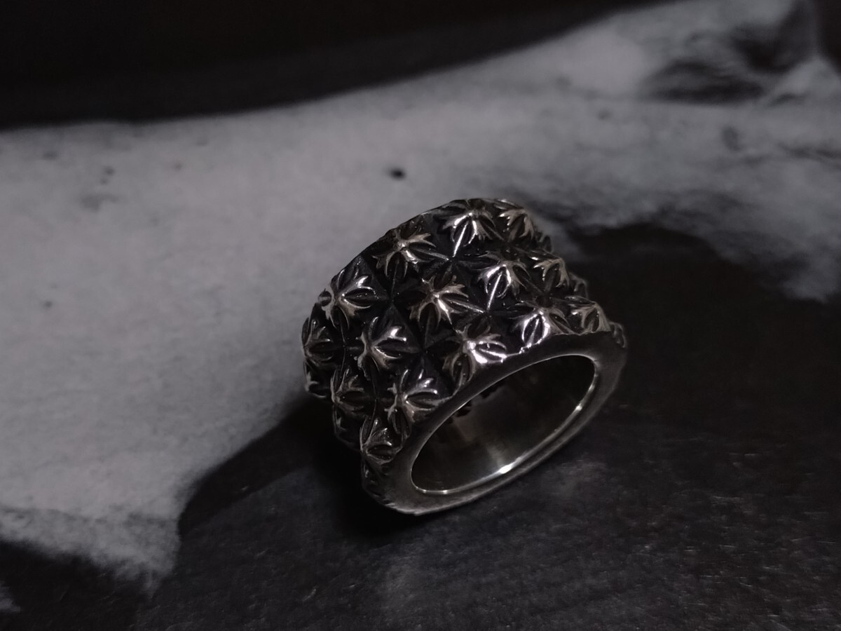 【STERLING SILVER】CH CROSS TRIPLE PETE PUNK RING/トリプルピートパンクリング17号_画像2