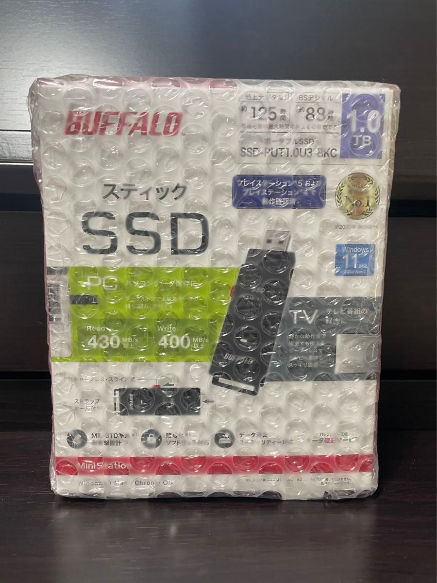 【新品】バッファロー SSD-PUT1.0U3-BKC 外付けSSD 1T