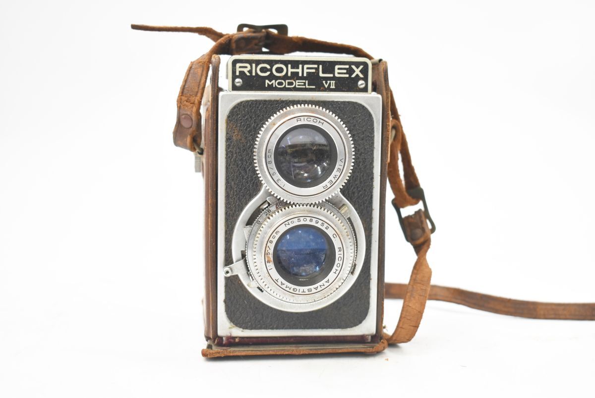 (754S 0319S6) 1円～【ジャンク品】RICOH リコー FLEX MODEL Ⅶ 二眼レフカメラ 撮影機器 アンティーク レトロ_画像2