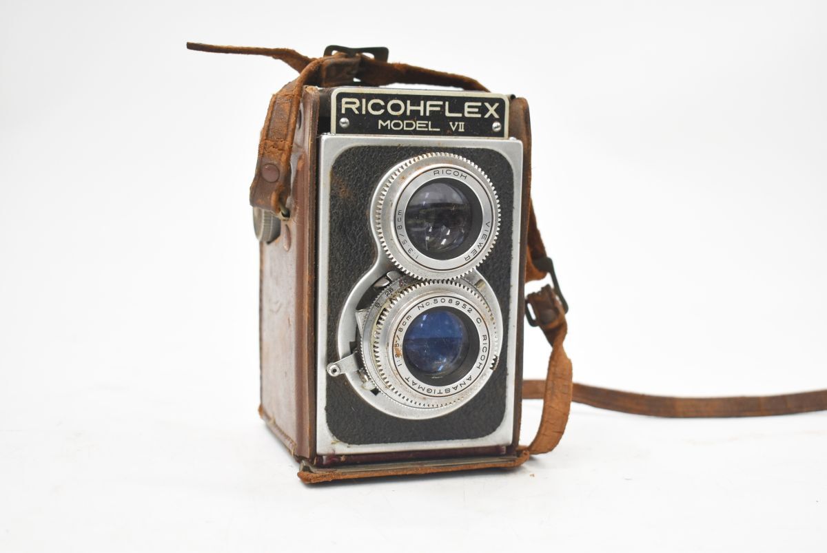 (754S 0319S6) 1円～【ジャンク品】RICOH リコー FLEX MODEL Ⅶ 二眼レフカメラ 撮影機器 アンティーク レトロ_画像1