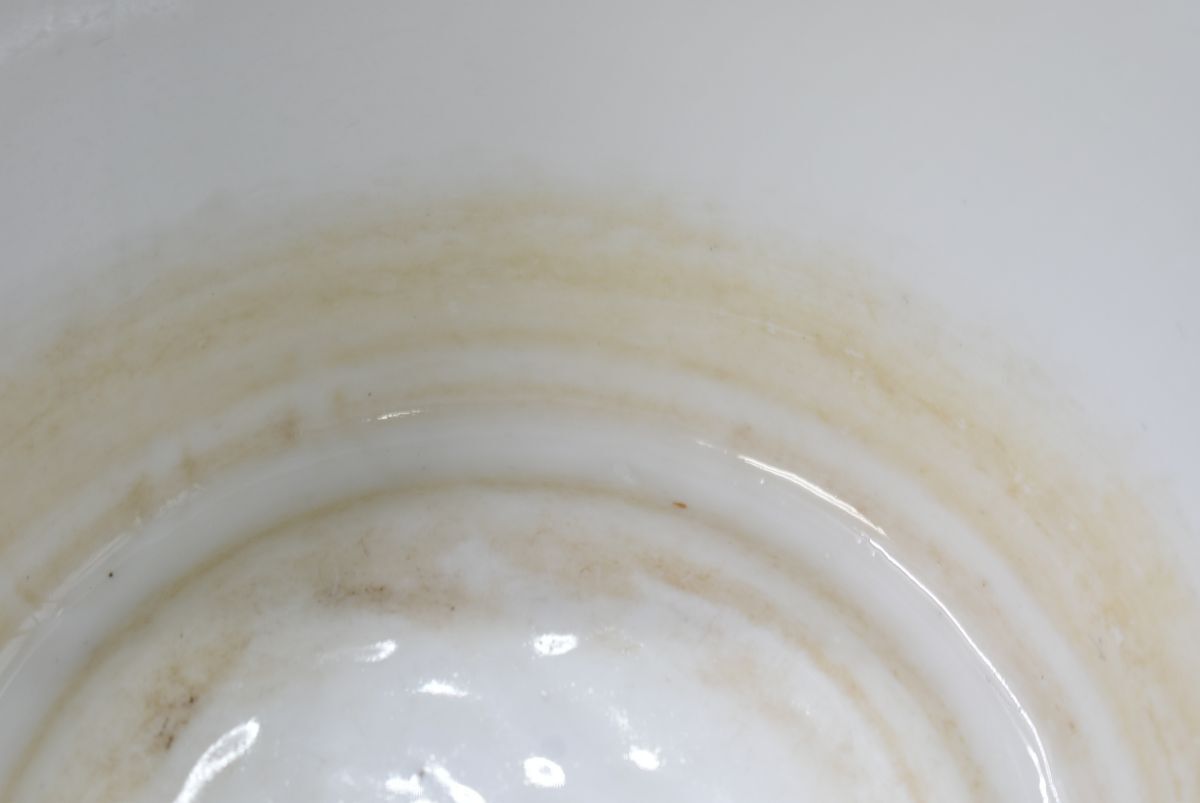 (758M 0325S6) １円～ 鉢 陶器製 金魚鉢 和食器 陶芸品 骨董品 アンティーク レトロの画像5