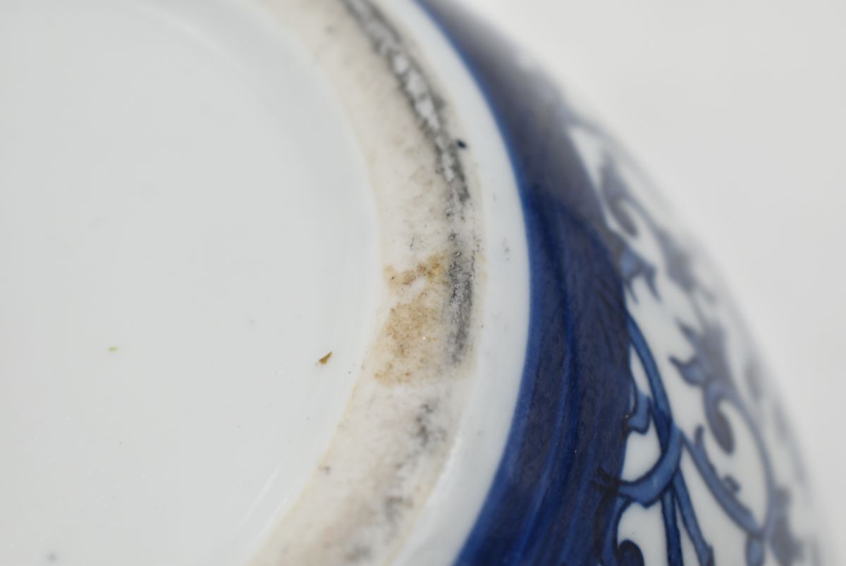 (758M 0325S6) １円～ 鉢 陶器製 金魚鉢 和食器 陶芸品 骨董品 アンティーク レトロの画像7
