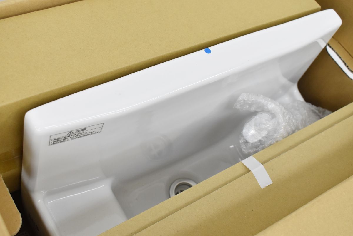 (565P 0329M6) 1円～ 未使用 LIXIL リクシル INAX イナックス 壁付手洗器 L-A74TWA/BW1_画像3