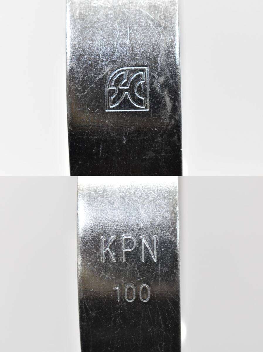 (565S 0318M16) 1円～ 昭和コーポレーション 吊バンド 100 9点セット KPN 立バンド 配管支持金具 ステンレス まとめて_画像7