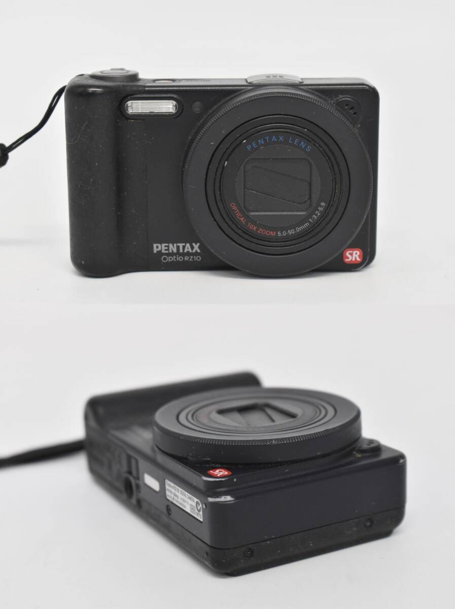 (756S 0321M17) 1円～ PENTAX ペンタックス コンパクトデジタルカメラ Optio RZ10 バッテリー付 【ジャンク品】の画像2