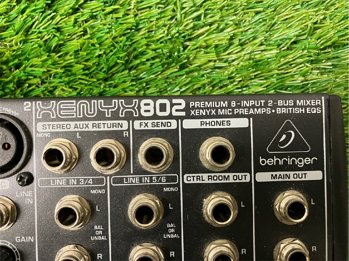 【現状品】『3-060』BEHRINGER XENYX 802 ベリンガー 6ch アナログミキサー_画像4