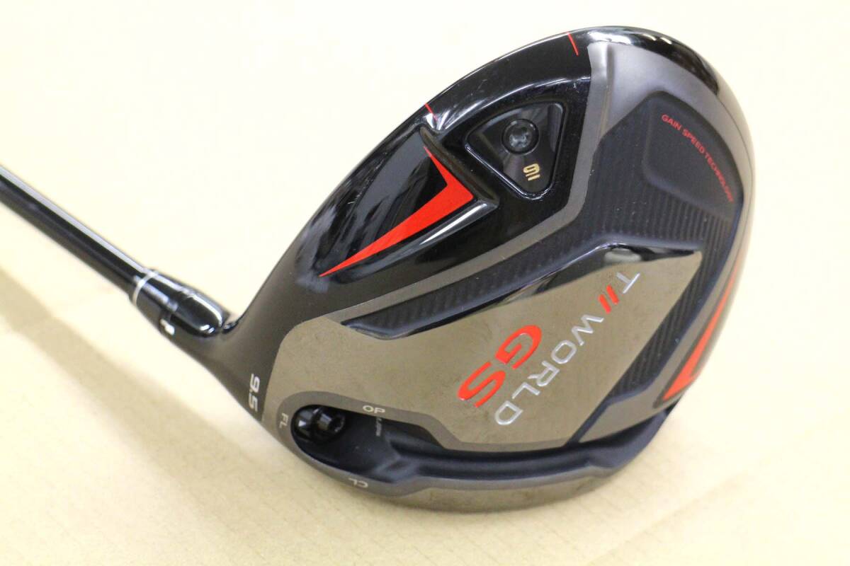 Z344 美品 HONMA GS W1 9.5度 硬さS SPEEDTUNED48カーボン メンズ ドライバー 本間ゴルフ ツアーワールド_画像1