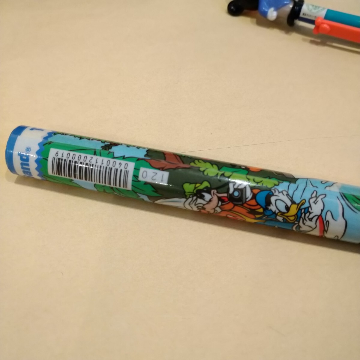 東京ディズニーランド 公式 ミッキーマウス シャープペン ペン型 消しゴム 当時物 文房具 お土産 未使用 ジャングルクルーズの画像3