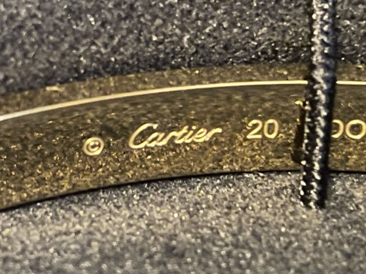 Cartier LOVE BRACELET Cartier LOVE браслет #20 YG 18K 18 золотой желтое золото 