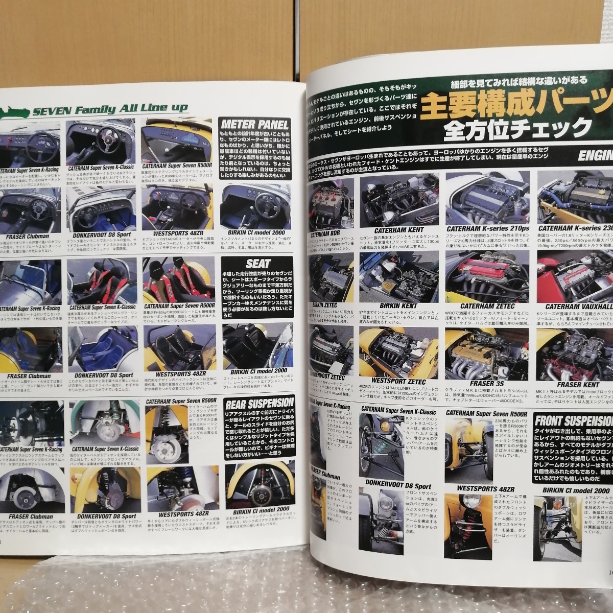 スーパー7 メンテナンス ファイル 立風書房 ケーターハム バーキン スーパーセブン セヴン 整備 チューニング マニュアル キャブレターの画像3